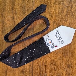 JINGLE BELLS Christmas Melting Snowman Novelty Necktie Tie